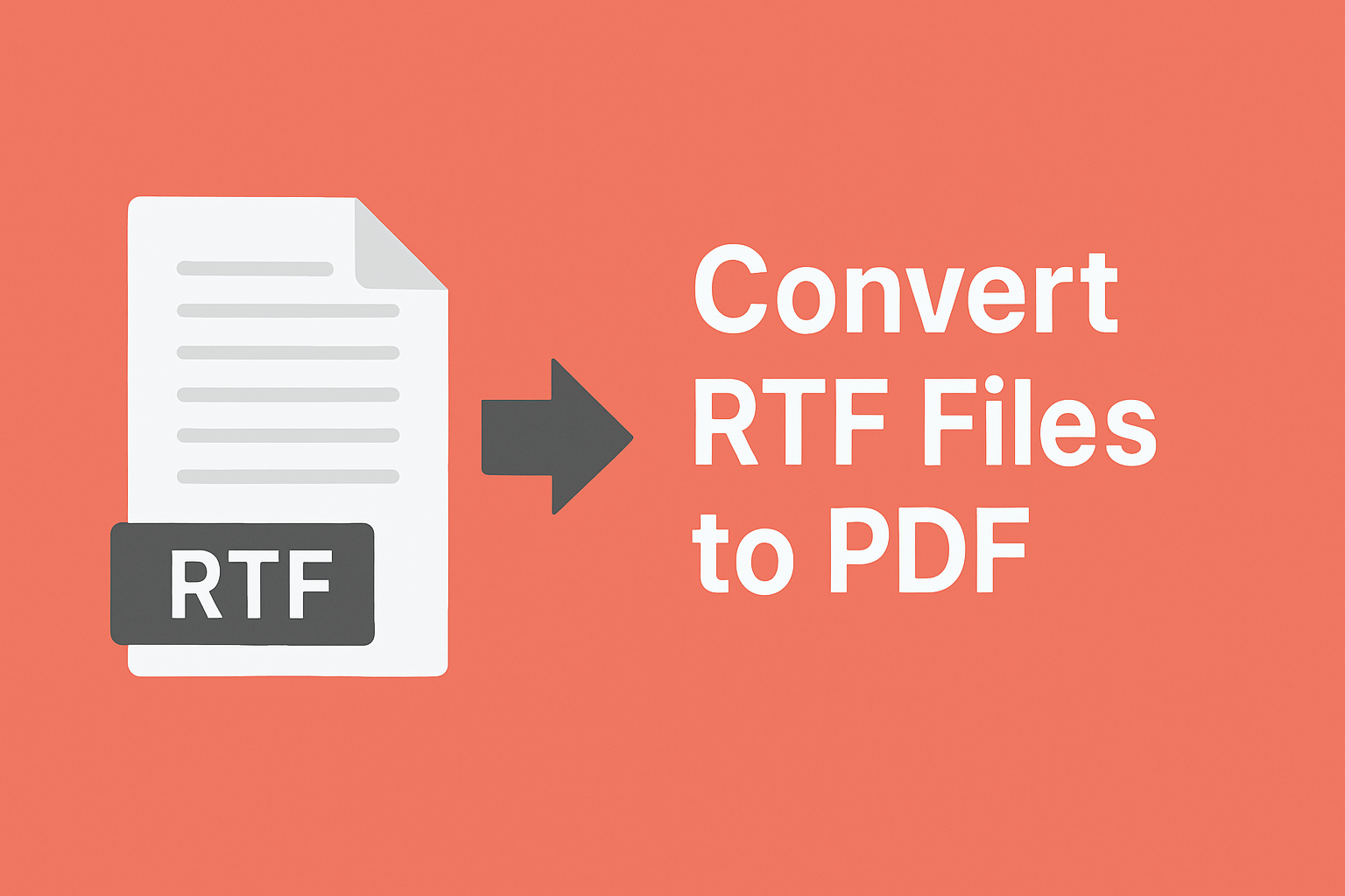 Convert RTF files to PDF